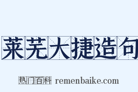 莱芜大捷造句是什么意思的图片